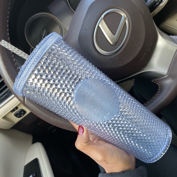 2 Starbucks Iridescent Bling Tumbler Cups - Picture 3 of 7